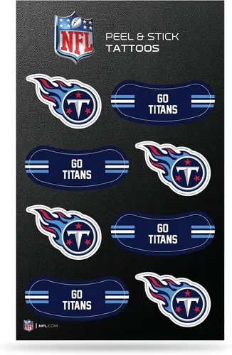 Vista 34 de Rico Industries NFL Footbal Peel & Stick Temporary Tattoos - Eye Black - Game Day Approved!