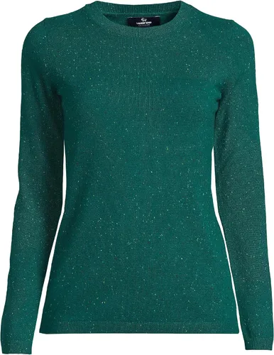 Vista 5 de Lands' End Suéter de cachemir con cuello redondo