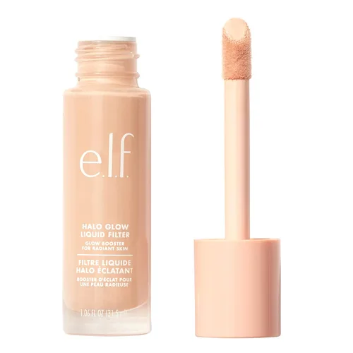 Vista 17 de e.l.f. Filtro líquido Halo Glow, potenciador de tez para un aspecto brillante y suave de enfoque, infundido con ácido hialurónico, vegano y libre