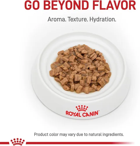 Vista 6 de Royal Canin Feline Care Nutrition Cuidado del cabello y la piel en rodajas finas en salsa para gatos, 3 onzas (paquete de 24)