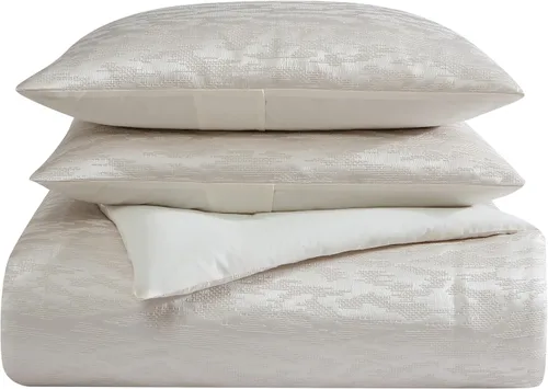 Vista 15 de Vera Wang - Juego de edredón Queen, juego de ropa de cama de lujo con fundas a juego, elementos elegantes para la habitación
