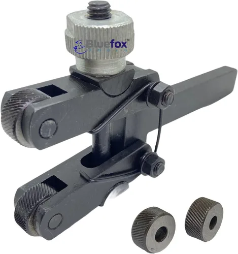 Vista 6 de Portaherramientas de Moleteado de Torno de 6 Cabezales 3/4 por 5 Pulgadas Cabeza Giratoria Diamantes de Moleteado Múltiple 3 Pares de Ruedas