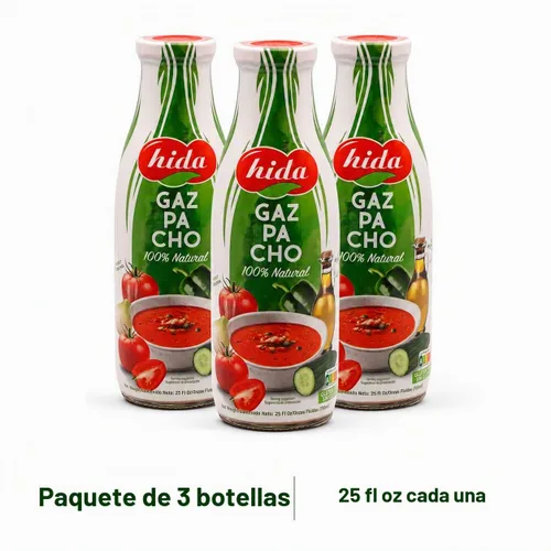 Vista 2 de Gazpacho andaluz. Importado de España Pack de 3