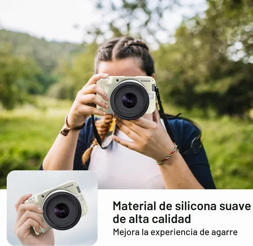 Vista 6 de Funda protectora para cámara Canon EOS R50 V, color beige