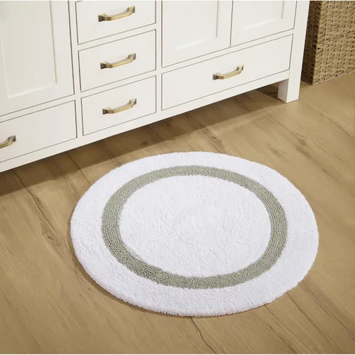 Vista 112 de Better Trends - Alfombra de baño 100% algodón reversible, altamente absorbente y lavable a máquina, suave, tapete de ducha para piso de baño