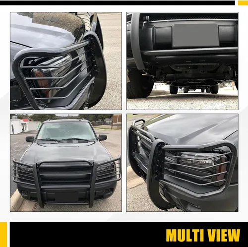 Vista 4 de KUAFU Protector de rejilla Compatible con 2002-2009 Chevy Chevrolet Trailblazer EXT, barra frontal de parachoques, rejilla de protección, cepillo