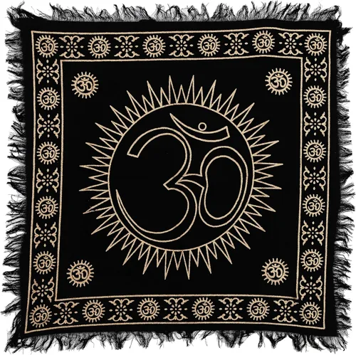 Vista 11 de Indian Consigners Paño de Altar A-Z Péndulo de Hechicería Pentagrama Alter Tarot Spread Wiccano Cuadrado Paño de Mesa Sagrado Paño Espiritual