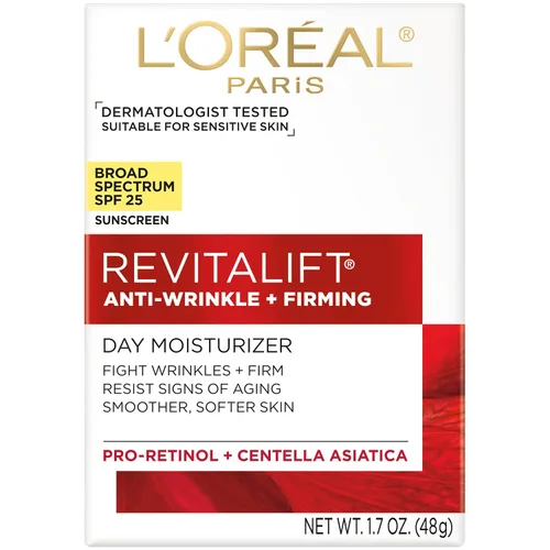 Vista 2 de L'Oreal Paris Hidratante de la cara con SPF 25 por L'Oreal Paris, Revitalift Anti-Envejecimiento Hidratante de la cara con Pro-Retinol y Centella