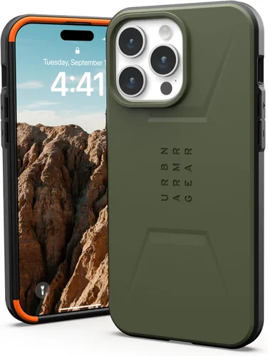 Vista 10 de URBAN ARMOR GEAR UAG - Funda compatible con iPhone 15 Pro Max de 6.7 pulgadas, color negro civil, imán integrado, compatible con carga MagSafe