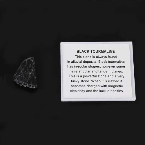 Vista 5 de Juego de 4 cajas de piedra preciosa natural, caja de exhibición irregular de cristal y minerales, Cristal