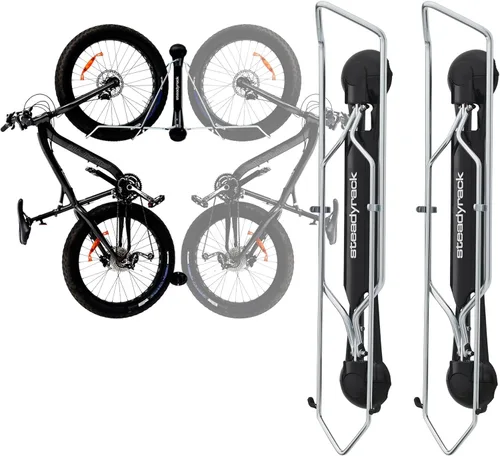 Vista 18 de Steadyrack - Soporte de bicicleta para bicicletas de carretera - El soporte de bicicleta vertical original montado en la pared - Se adapta a