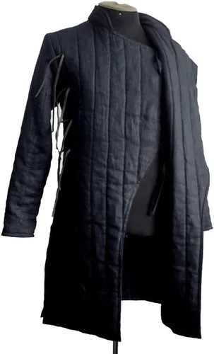Vista 3 de Medieval Thick Padded Gambeson Coat Aketon Full Length Jacket Armor Costumes Dress SCA LARP by ITS Medieval