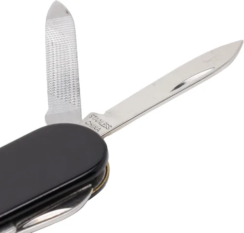 Vista 6 de ASR Outdoor Cuchillo de bolsillo pequeño EDC multifuncional, herramienta 3 en 1, negro