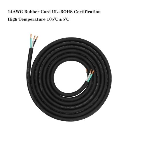 Vista 4 de Toronce SAC3FCA a SAC3FCB PowerCon AC 14 AWG de alimentación para haz de pantalla LED, cabeza móvil, cable de extensión de luz Speakon (3 pies)
