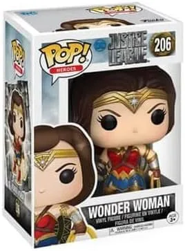 Vista 4 de Funko POP! Películas Liga de la Justicia de DC- Figura de juguete de la Mujer Maravilla