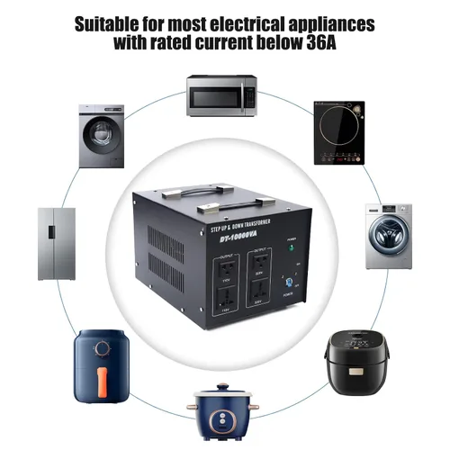 Vista 7 de Transformador Convertidor de Voltaje de 10000W Paso Arriba/Abajo 110V/220V Convertidor de Voltaje USB Transformador Convertidor de Potencia
