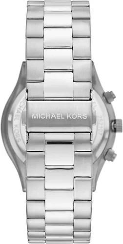 Vista 3 de Michael Kors - Reloj Runway delgado, de cuarzo, de acero inoxidable, para hombre, plateado Glitz