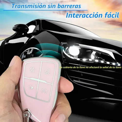 Vista 6 de para Funda de Llavero de Chevy Protector de Llave Compatible con 2021-2025 Chevy Tahoe Suburban GMC Yukon Denali Silverado Llaves Inteligentes