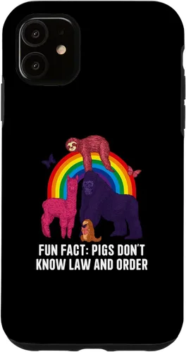 Vista 5 de iPhone 15 Pigs Dont Know Law and Order Funny Animal Pun Humor Case