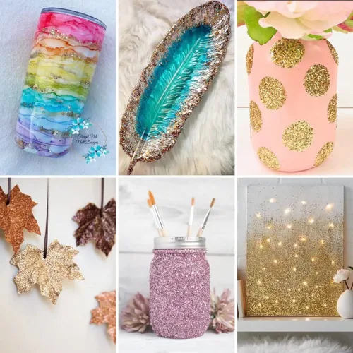 Vista 5 de TORC Brillantina gruesa negra de 4 onzas para manualidades de resina, tumblers, maquillaje cosmético, arte de uñas, decoración de festivales