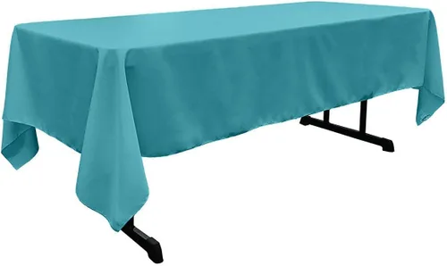 Vista 54 de New Creations Fabric & Foam Inc - Mantel rectangular de popelina de poliéster de 60 pulgadas de ancho por 120 pulgadas de largo. (Avocado)