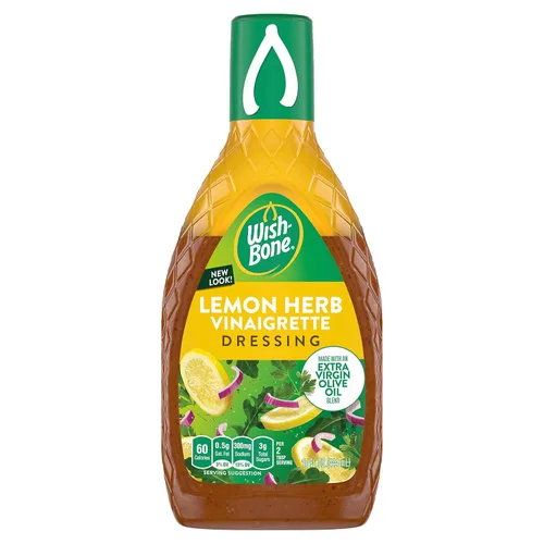 Vista 18 de Aderezo de vinagreta de mezcla de aceite de aguacate con hierbas de jardín Wish-Bone, 15 fl oz