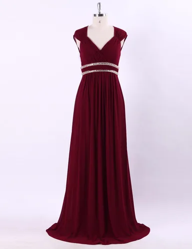 Vista 7 de Vestido Formal Largo Sin Mangas con Cuello en V Sin Mangas para Mujer Ever-Pretty 08697