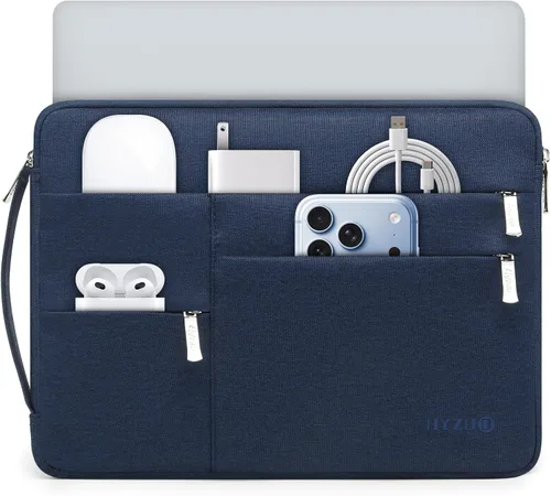 Vista 16 de HYZUO Funda para portátil de 14-15 pulgadas para MacBook Air 15 M5, color Arena