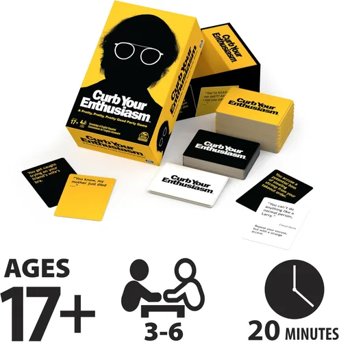 Vista 2 de Spin Master Curb Your Enthusiasm - Juego de cartas para fiesta de 17 años en adelante