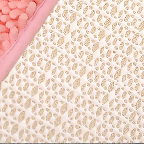 Vista 2 de Alfombra rectangular de baño tipo sloid, suave y absorbente, de felpilla, de microfibra, antideslizante, lavable a máquina, alfombra para puerta