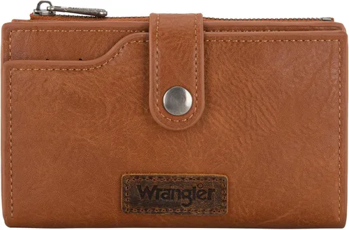Vista 31 de Wrangler - Billetera para mujer con tarjetero plegable, cierre y ventana para identificación