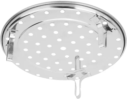 Vista 6 de Bandeja de soporte de vapor de acero inoxidable Accesorios de cocina (diámetro grande 10.2 in)