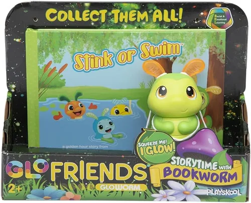 Vista 11 de Playskool Glo Friends - Hugbug & Harmony Pop, Push & Roll! - Vehículo cisne - Insecto brillante - Juguete SEL - A partir de 2 años