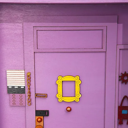 Vista 7 de TOIVO Soporte para llaves de pared de Friends, regalos de mercancía de programas de televisión de amigos, fácil instalación para entrada