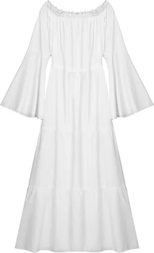 Vista 6 de Moily Conjunto de 2 piezas para mujer, disfraz medieval renacentista para cosplay, vestido punk retro tradicional irlandés