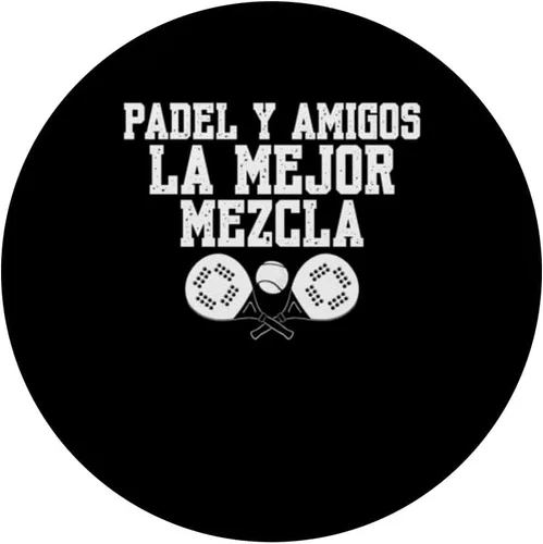 Vista 3 de Padel Y Amigos La Mejor Mezcla Paleta Pádel PopSockets Adhesivo PopGrip