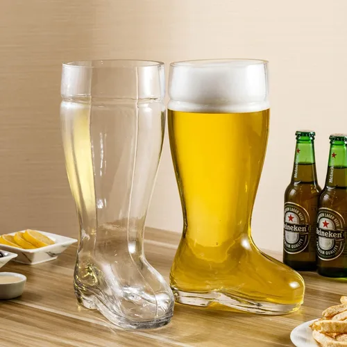 Vista 7 de MyGift Das Boot - Juego de 2 vasos gigantes de cerveza alemana (2 litros)