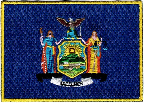 Vista 23 de Parche Bordado de la Bandera del Estado de Minnesota, Emblema MN, Planchado, Versión 2024