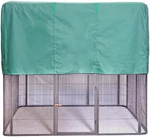 Vista 2 de SENY Funda nocturna impermeable para jaula grande de pajarera para aves. (Solo funda verde)