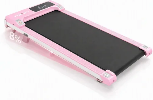 Vista 8 de Funmily - Caminadora portátil 3 en 1 con control remoto, pantalla LED, capacidad de 300 libras, no requiere montaje Rosa