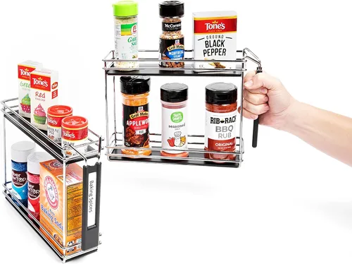 Vista 5 de Nifty Solutions Spice Caddy - Juego de dos, cromado