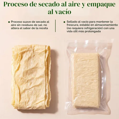 Vista 4 de Fundas comestibles de secado natural para salchichas, Fundas para salchichas caseras sabrosas de jamón, salchichas para el desayuno, salchichas