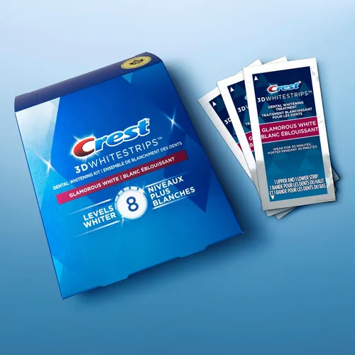 Vista 6 de Crest 3D Whitestrips Glamorous Blanco 28 Tiras - 14 Tratamientos