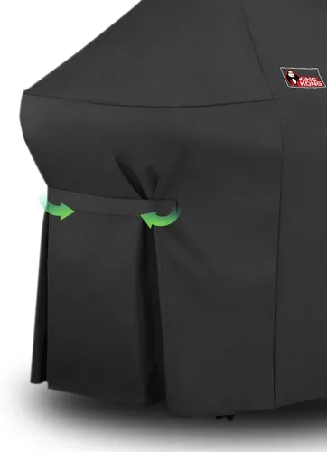 Vista 6 de Kingkong 7108 Premium Grill Cover para parrilla Weber Summit 400 Series (comparado con la cubierta de parrilla Weber 7108) incluyendo cepillo