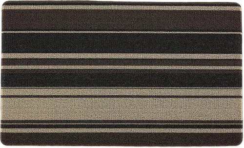 Vista 14 de DII Colección Tufted Mat Interior / exterior, respaldo de cojín de espuma de PVC, 17.75 x 59, caleidoscopio negro