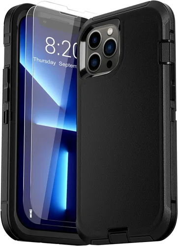 Vista 13 de Funda para iPhone 13 (6.1 pulgadas), con 2 protectores de pantalla de vidrio templado