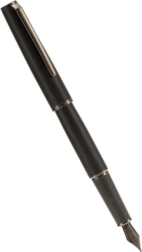 Vista 11 de Jinhao - Pluma estilográfica de metal 95, punta media, color negro vívido con bolígrafo dorado para escribir Negro dorado