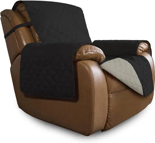Vista 330 de Easy-Going - Funda reversible para sofá, resistente al agua, con varillas de espuma y correas elásticas, protector de muebles para mascotas y perros