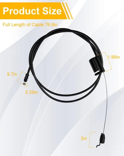 Vista 5 de Cable de control de velocidad 946-05209B para MTD Cub Cadet SC 300 500 HW E Z Series Walk Behind Mowers, cable de transmisión de cortacésped