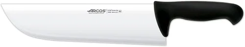Vista 15 de Arcos Cuchillo de carnicero de acero inoxidable nitrum de 7 pulgadas y hoja de 7.480 in. Cuchillo de carnicero profesional. Mango ergonómico de Negro